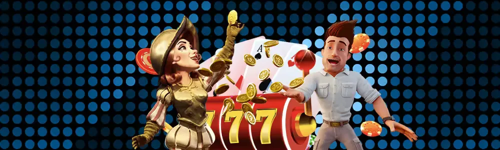 Sophisticated casino setting with a user accessing the 7VLeao gambling site